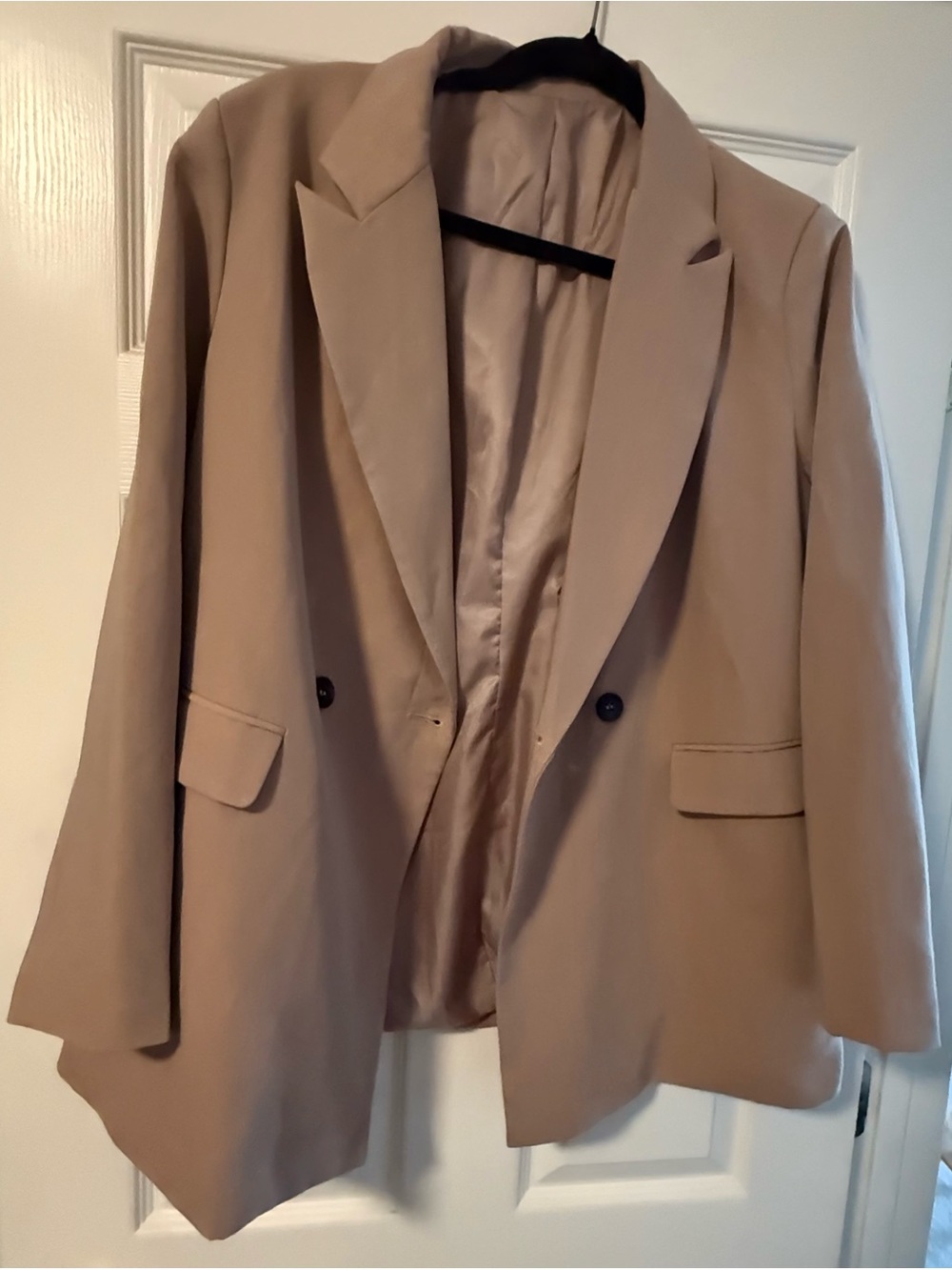 Women’s Tailored Sand/Tan Single-Blazer